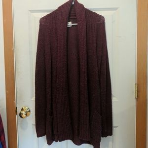 Vintage maroon Urban Outfitters cardigan sweater